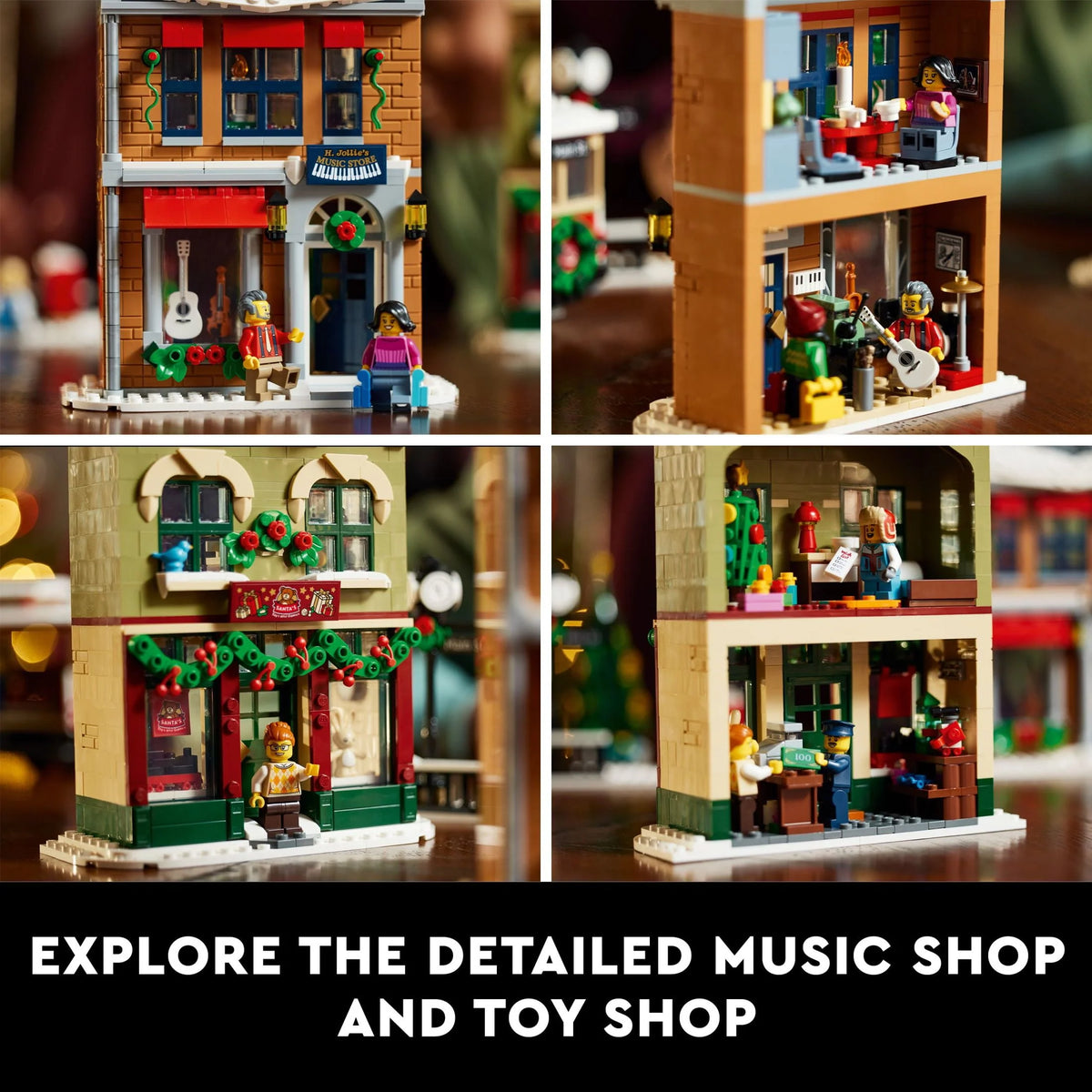 Holiday Main Street Building Set with 6 Minifigures O537