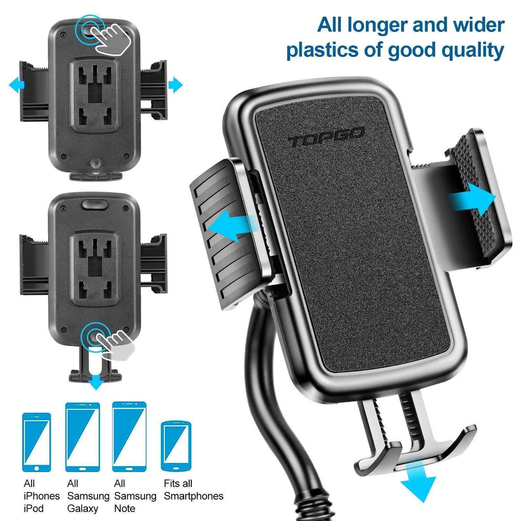 Adjustable Gooseneck Car Cup Holder Phone Mount W444