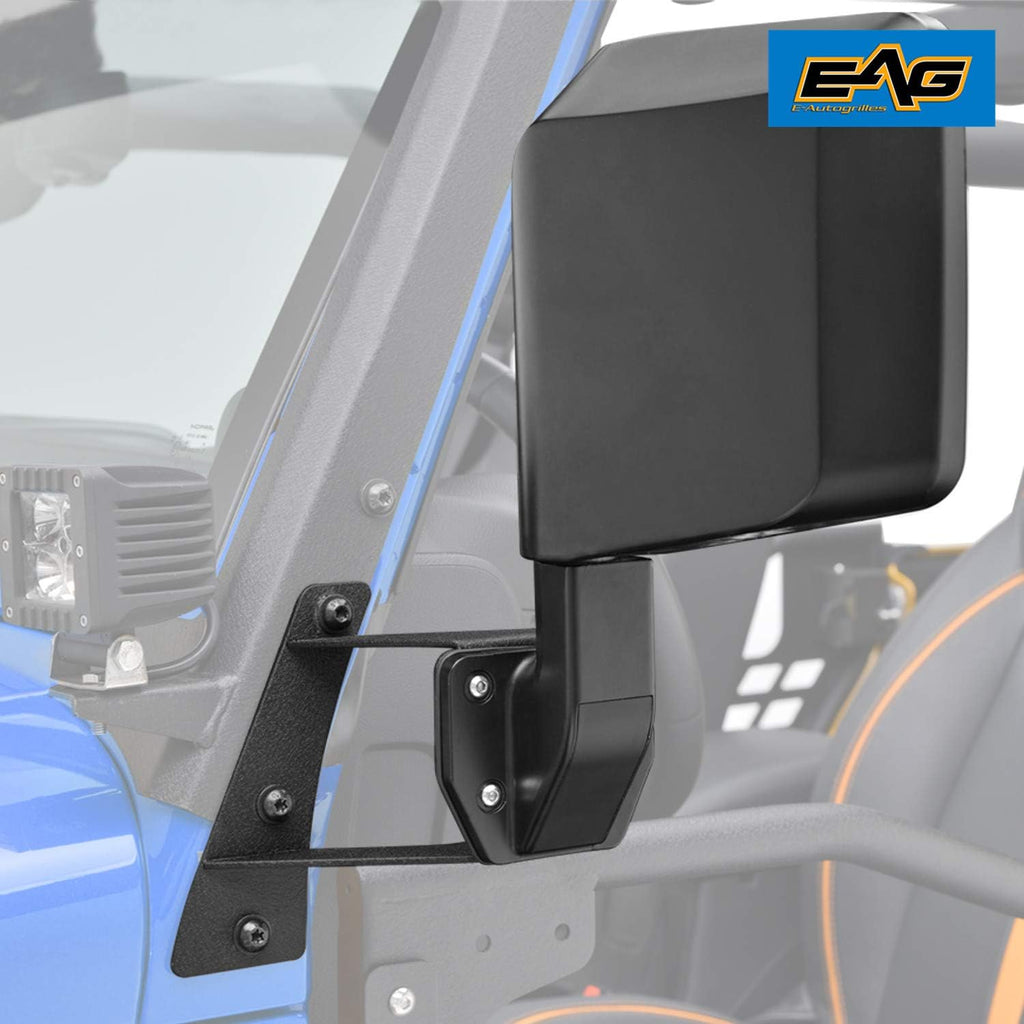 Side View Mirrors with A Pillar Post Relocation Brackets Pair Kit O145184
