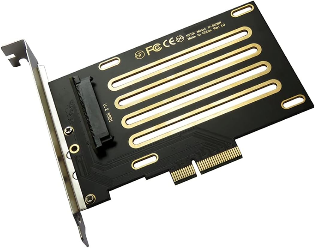 PCIE Express 3.0 Gen3 X8 X16 Raid Card to Dual 2X U.2 SFF-8639 SSD VROC Raid0 Hyper Adapter Pack of 2 R186891