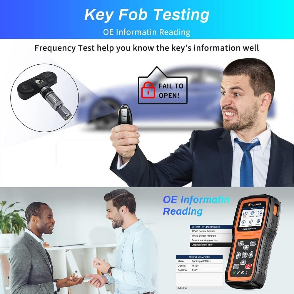 TPMS Sensor Relearn Tool with TPMS Sensor Activation V1315