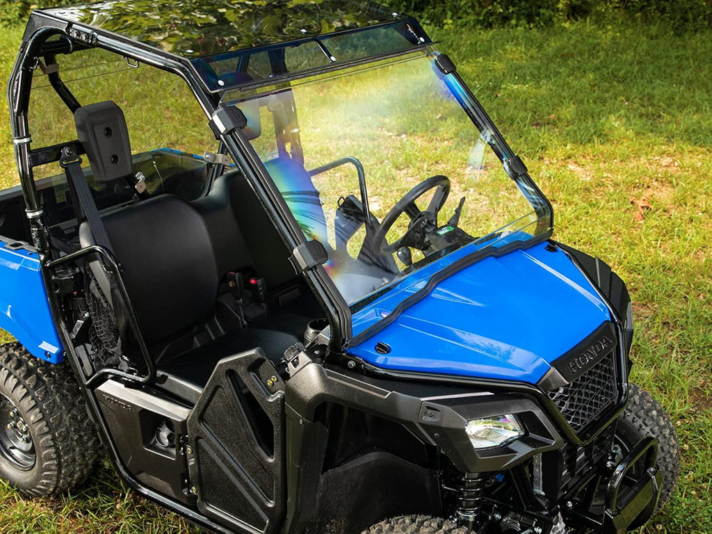 Heavy Duty Full Windshield for Honda Pioneer 500/520, 1/4 Thick Clear Polycarbonate U303