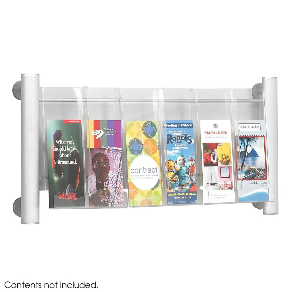 Silver 3 Pocket Magazine Rack M56923
