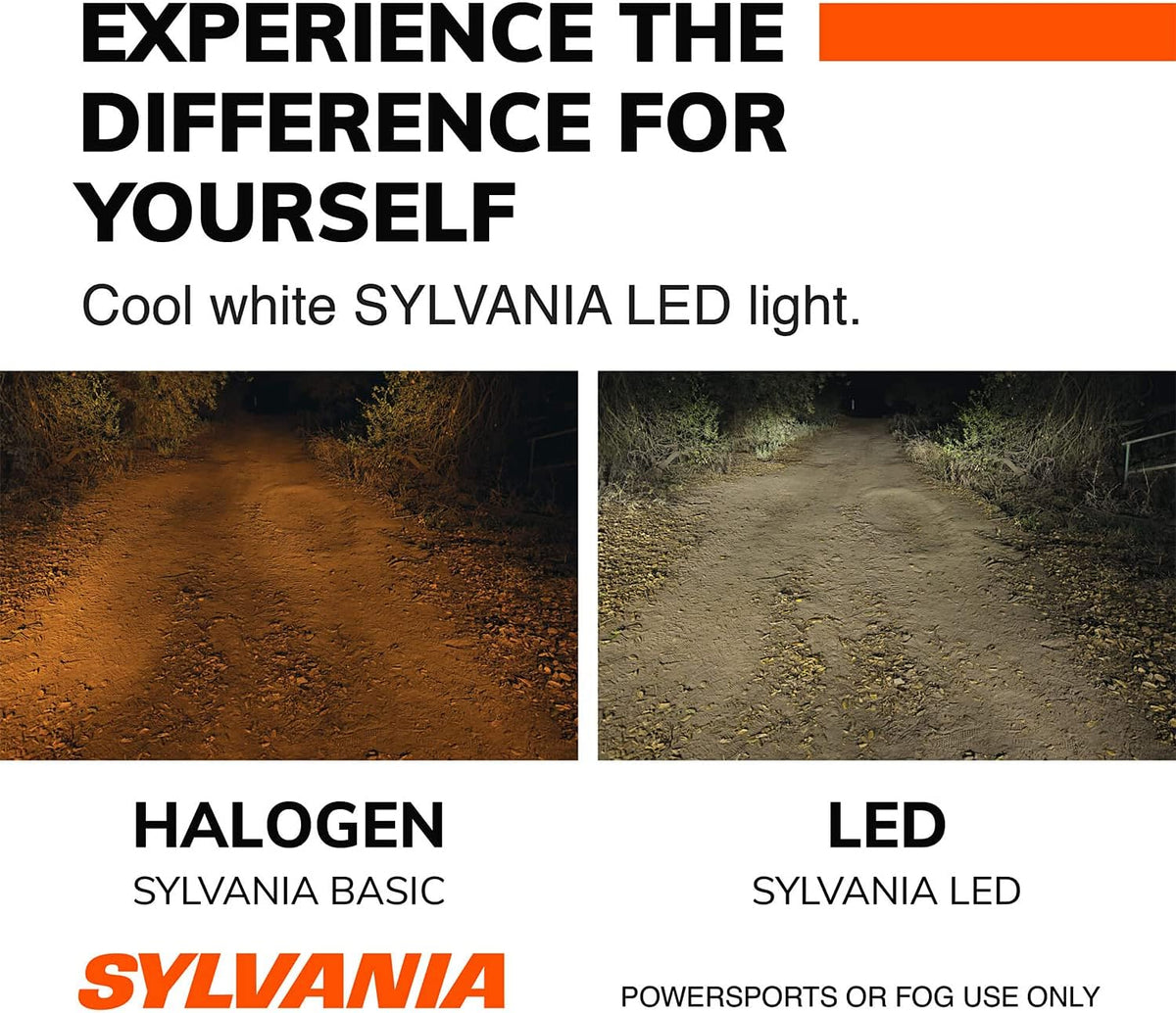 H13 6000K LED Headlight Replacement Bulbs, Cool White (2 Pack) T86384