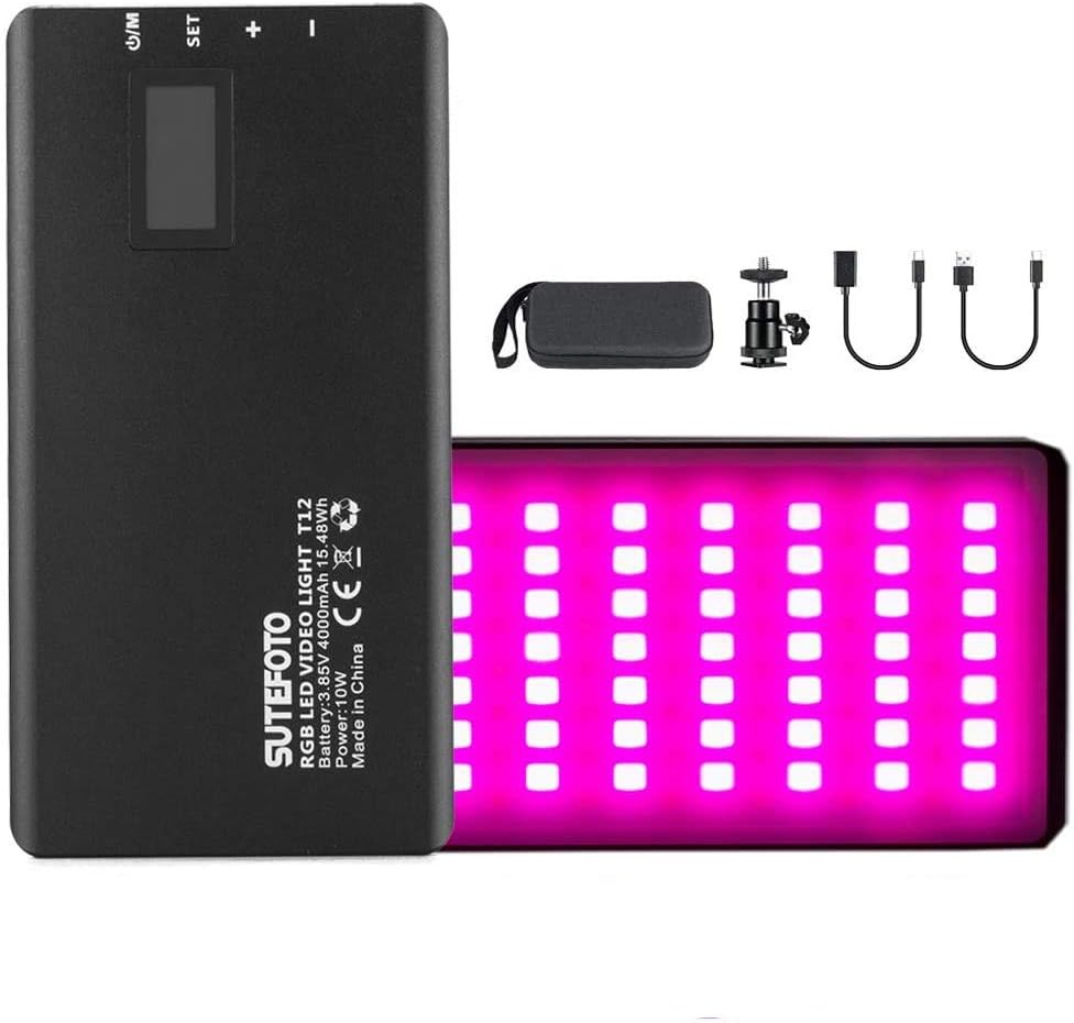 RGB Camera Video Light Panel with Battery Pack of 2 N81375