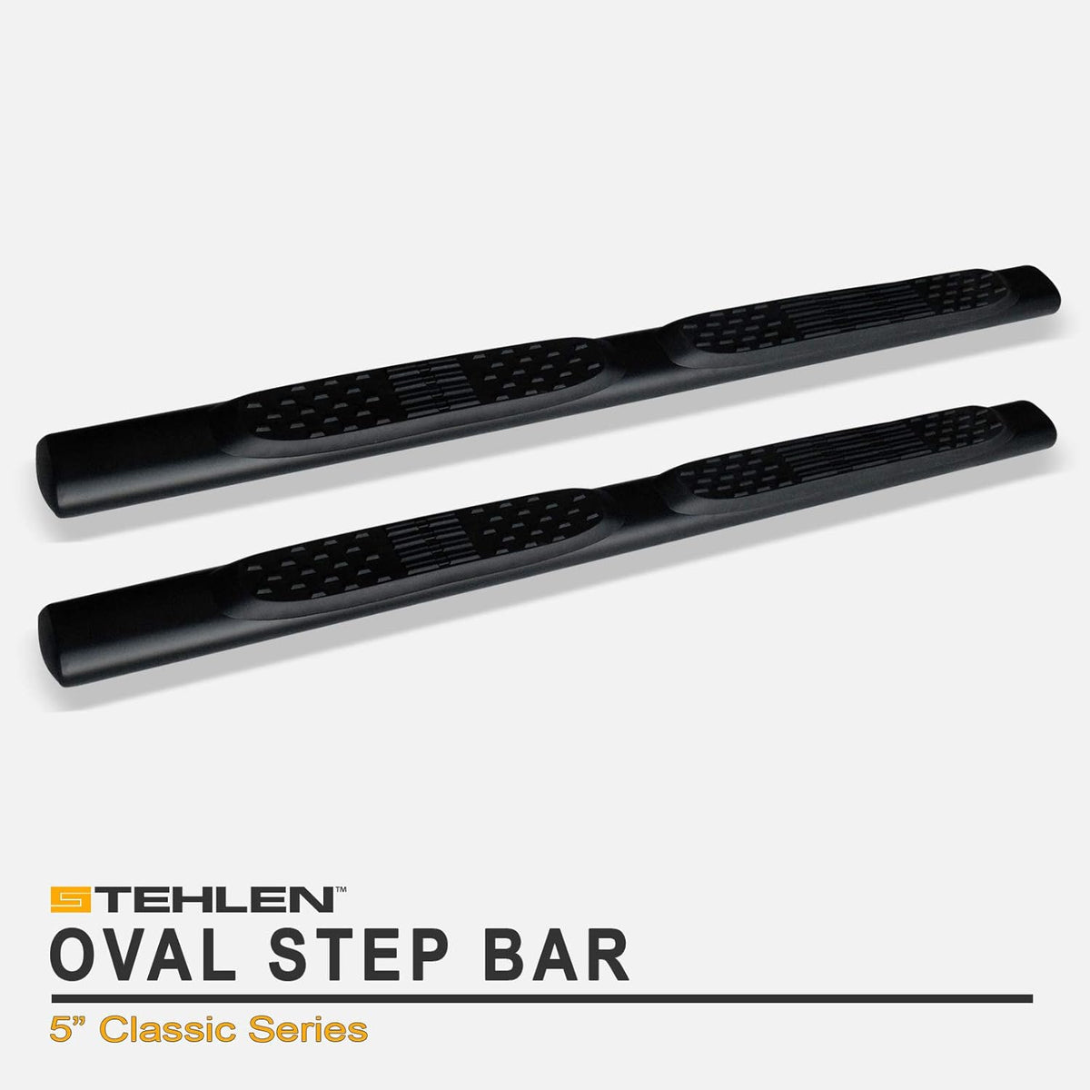 5 Oval Side Step Nerf Bars Matte Black N313