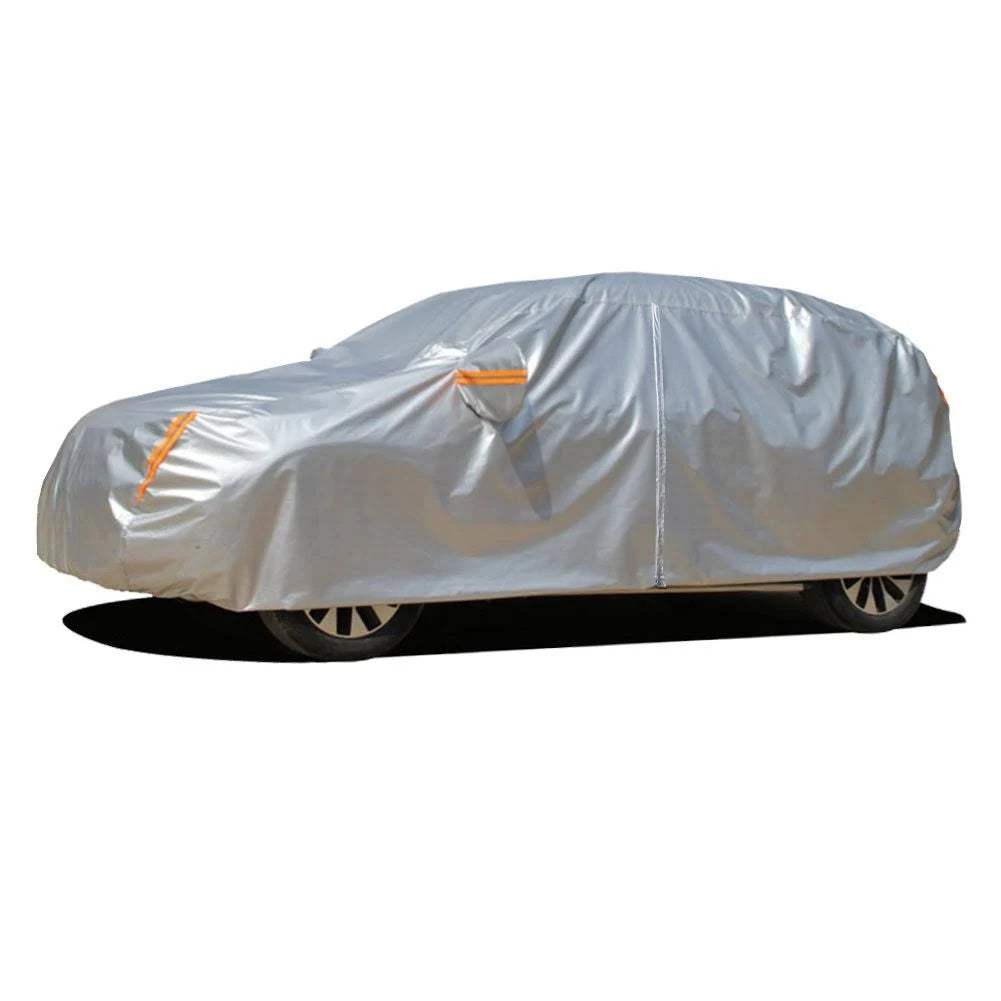 6 Layers Waterproof Car Cover with Zipper Cotton U44640