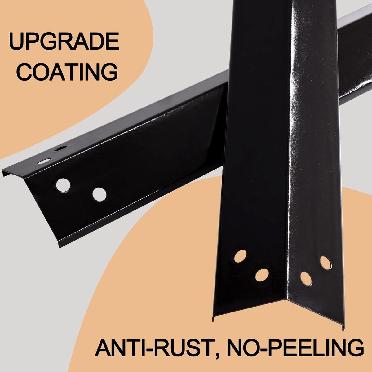 3 Burner Gas Grill Porcelain Steel Heat Plates 3-PACK K501