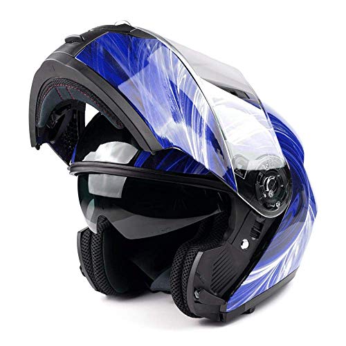 Adult Modular Motorcycle Helmet DOT Full Face Flip-up X8671