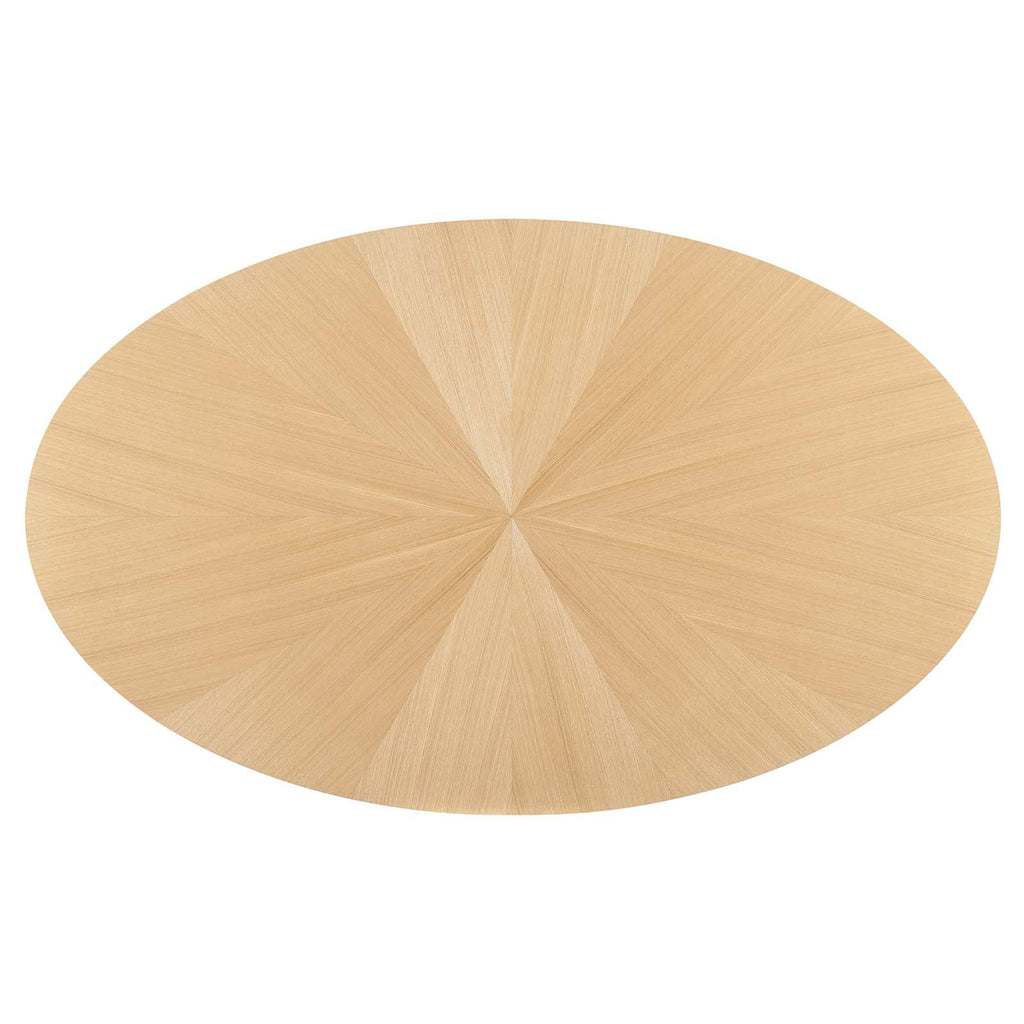 Oak Oval Wood Dining Table T566