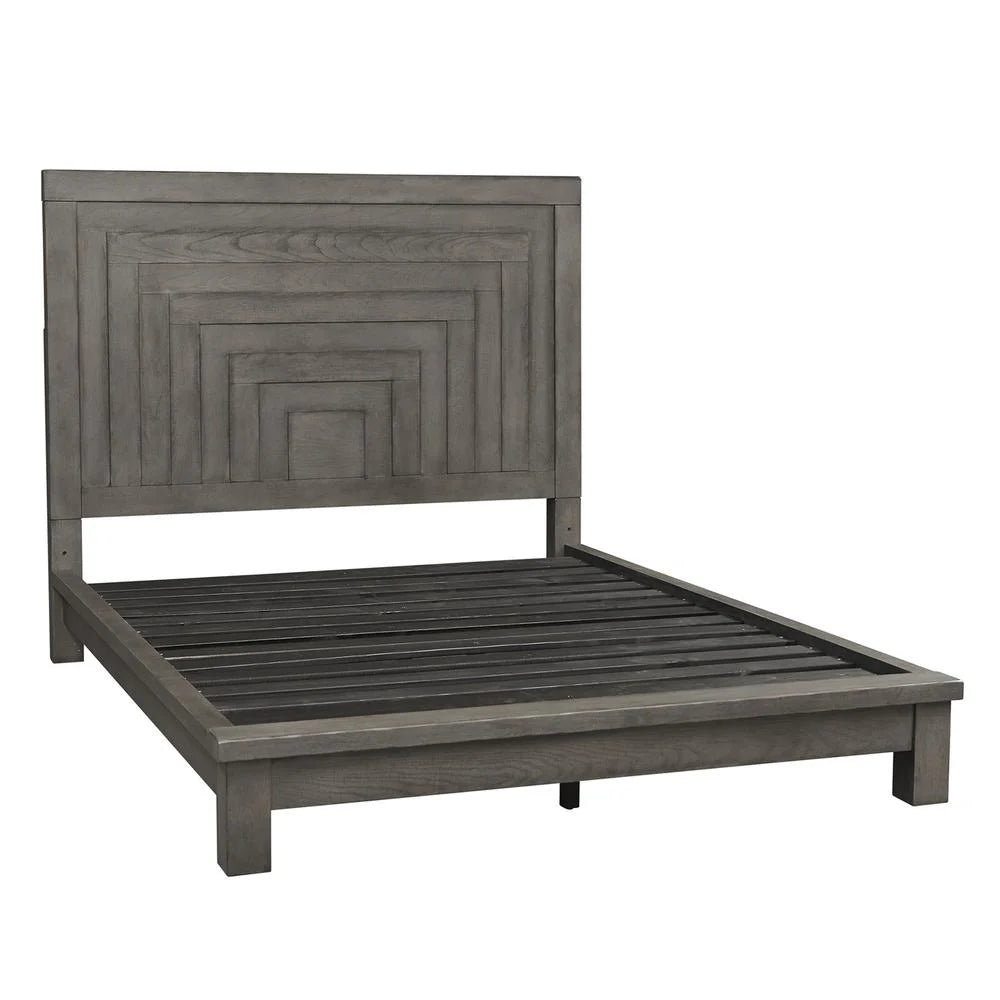 Dark Gray King Platform Bed D61667