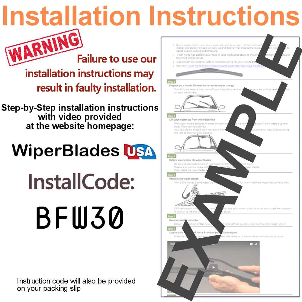 Subaru Outback Wiper Blades Set of 3 I8448
