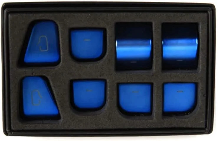 Red Window Lift Button Switch Sticker 11PCS G60488