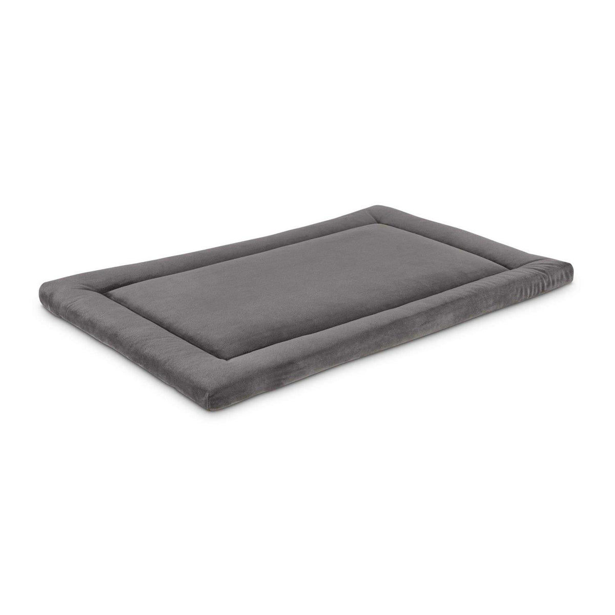 Dark Grey Velvet Dog Crate Mat and Pet Bed K868046