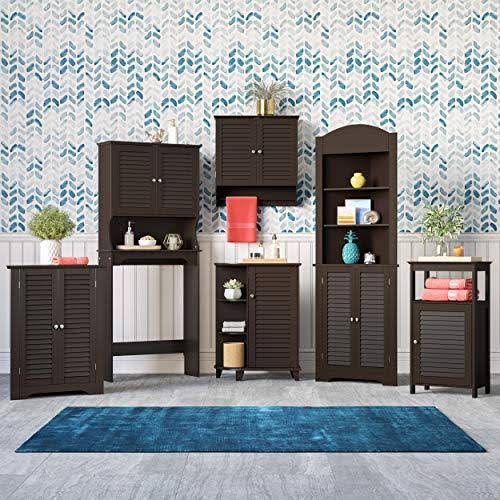 3-Shelf Corner Cabinet Espresso V233