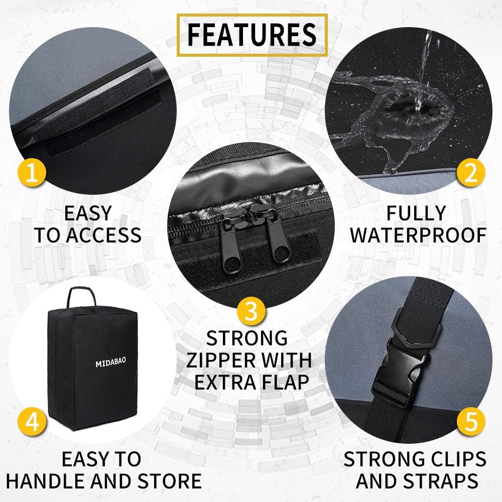 21 Cubic Waterproof Car Roof Top Carrier with Anti-Slip Mat E289369