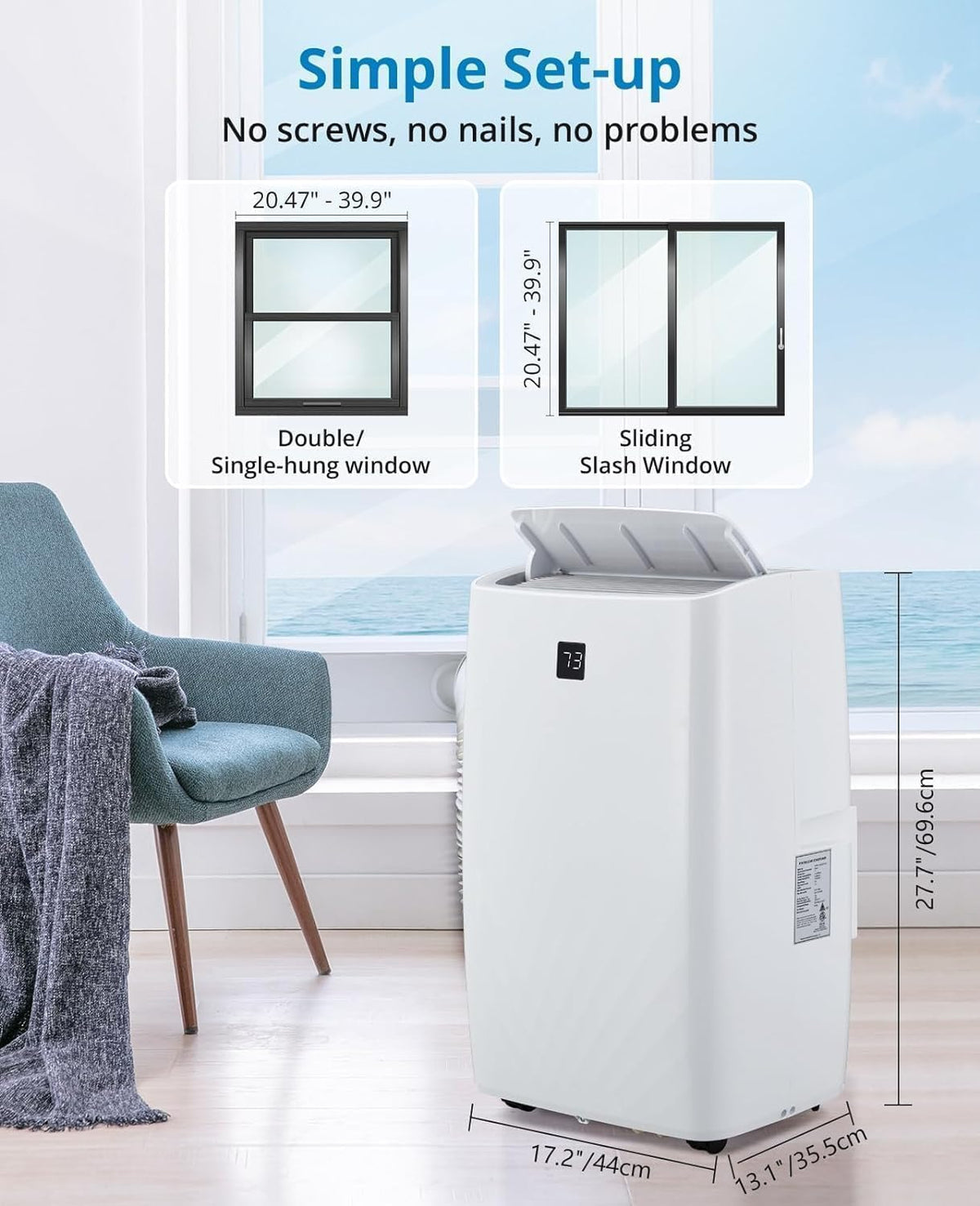 12000BTU Portable Air Conditioner F85107