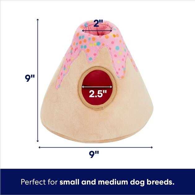 Birthday Volcano Dinosaurs Hide Seek Puzzle Plush Squeaky Dog Toy E899