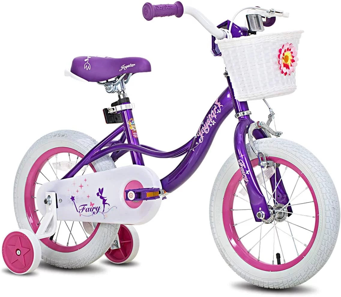 Pink 18 inch Kids Bike with Training Wheels R7892