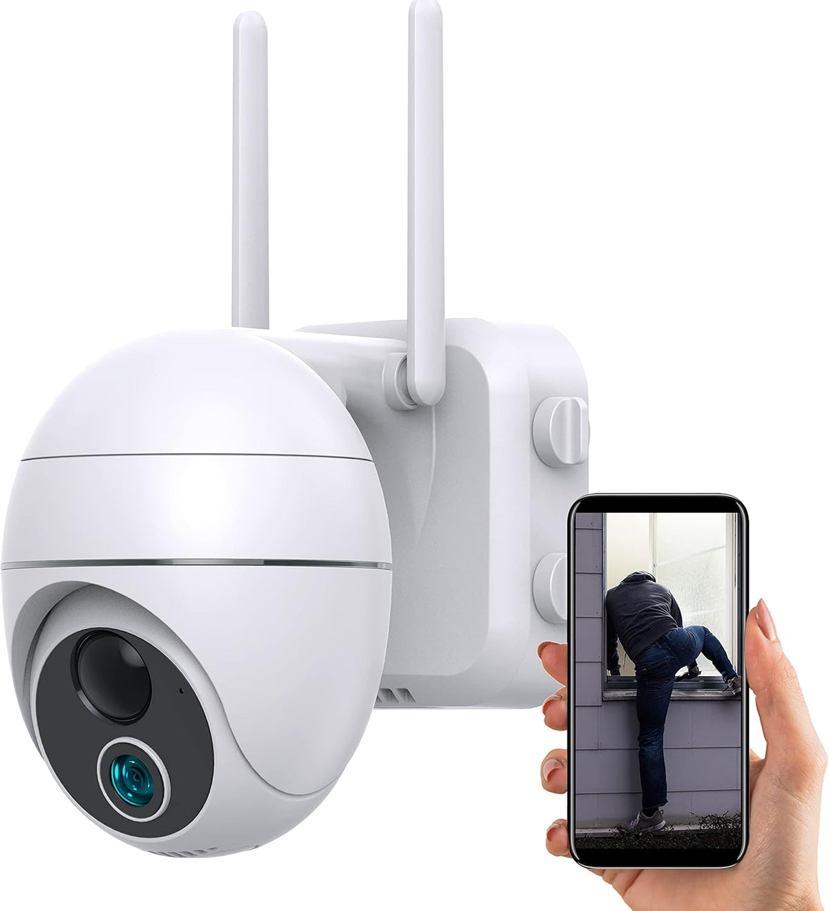 Wireless Outdoor Security Camera with 360° Night Vision H360290