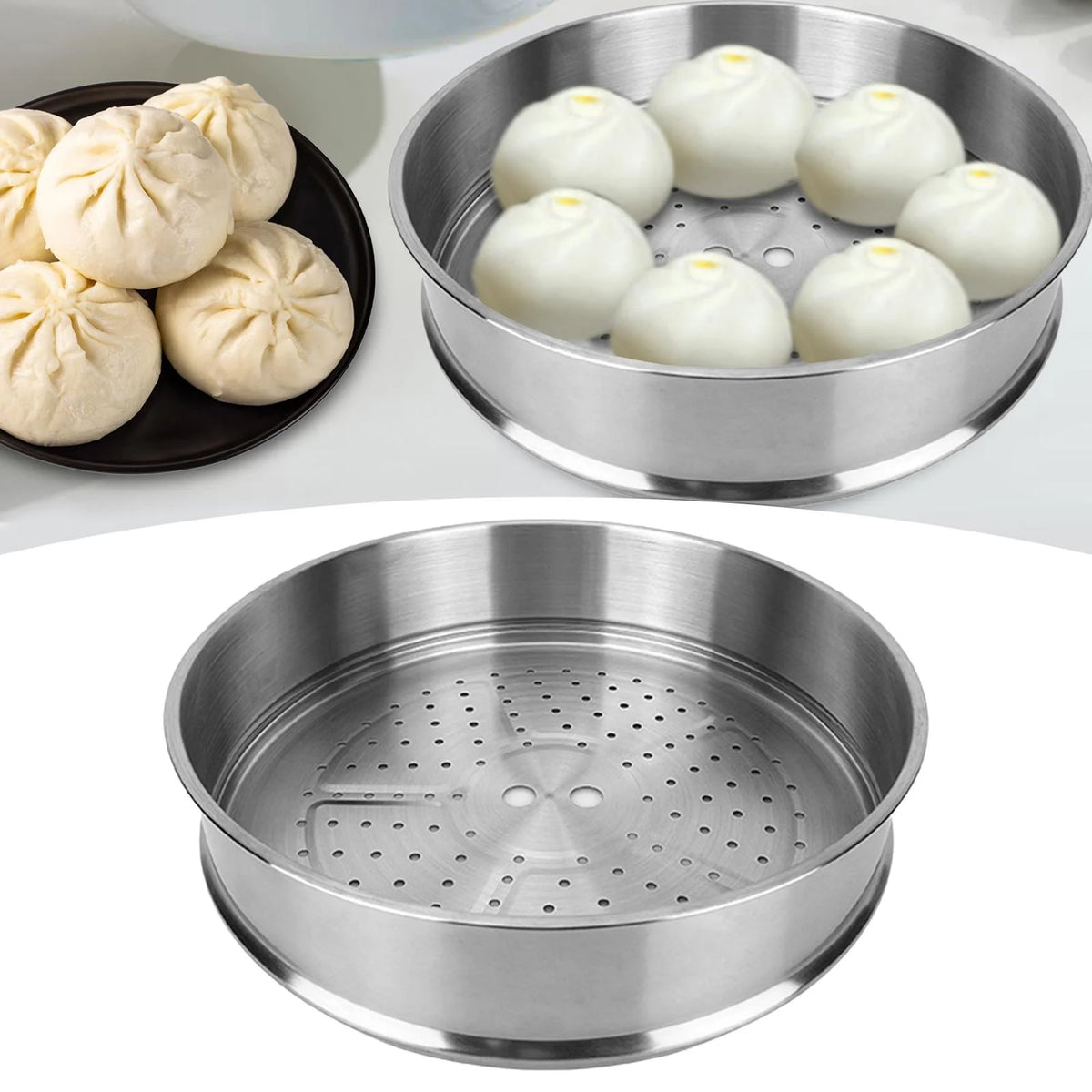 Stainless Steel Steamer Basket, 32cm G905
