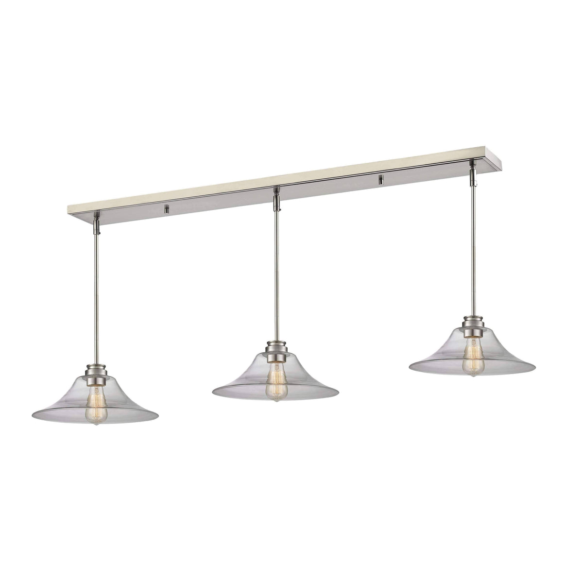 3-Light Island/Billiard Brushed Nickel E7844