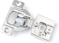 10 Pack Soft Close Cabinet Hinges, 1/2 Inch Overlay, Satin Nickel J83480
