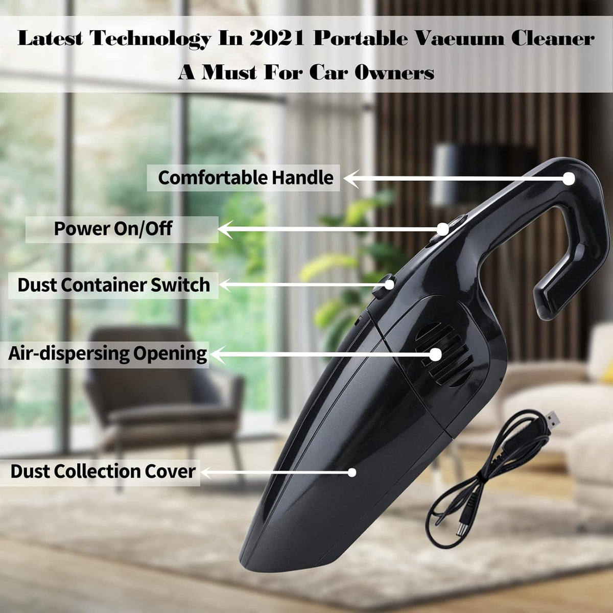 Cordless Rechargeable Handheld Vacuum Cleaner R8454