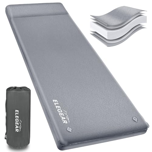 Self Inflating Sleeping Pad, 3.1'' Ultra-Thick Memory Foam Camping Pad with Pillow J392534