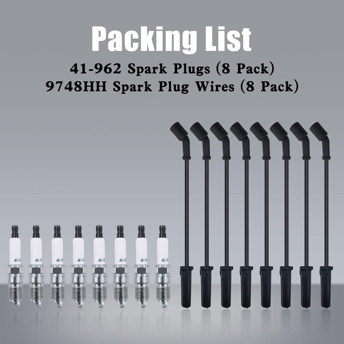 8 Pack Spark Plugs and Spark Plug Wires I111967