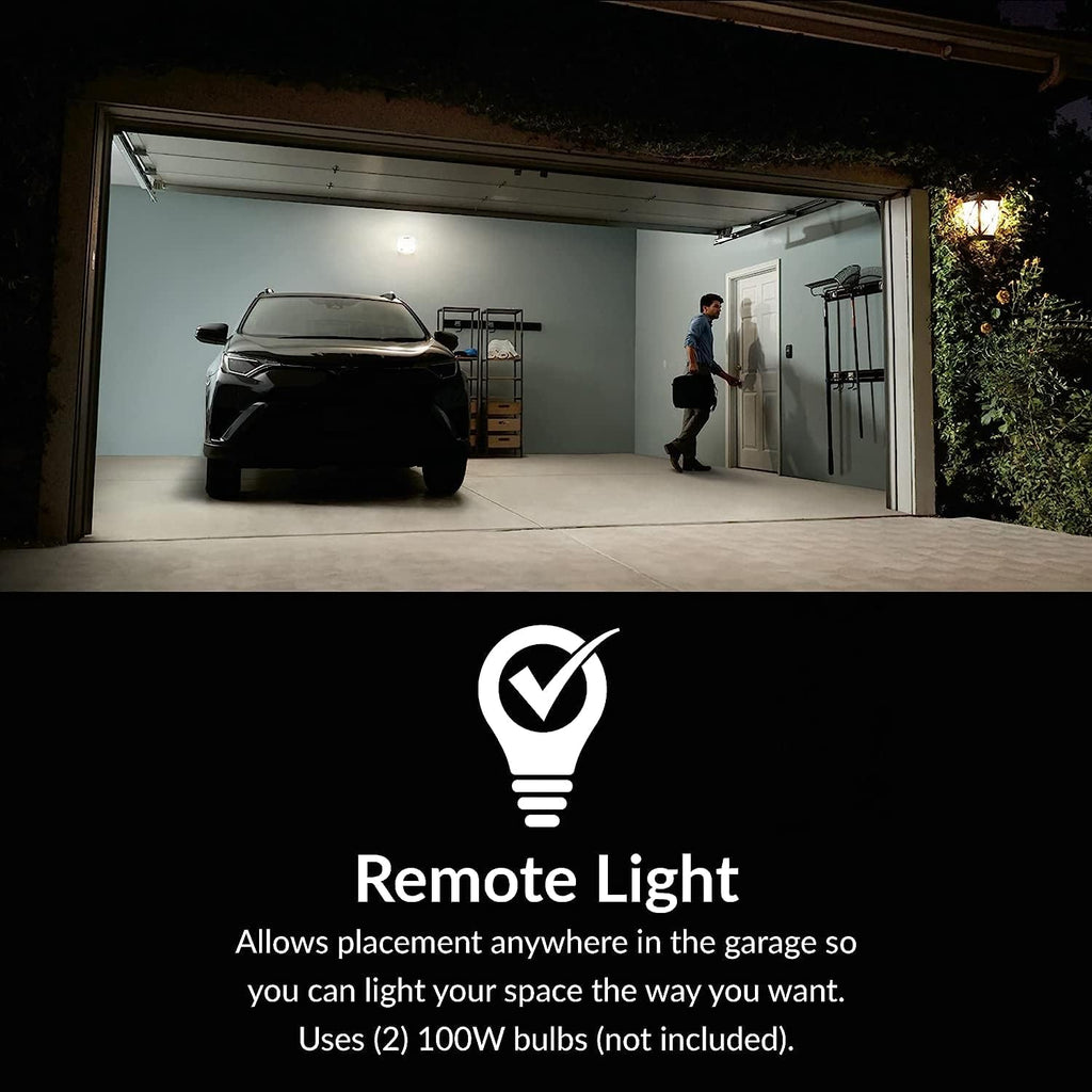 Gray Garage Door Operator with WiFi Control N834
