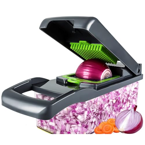 Compact Vegetable Chopper with Container A699