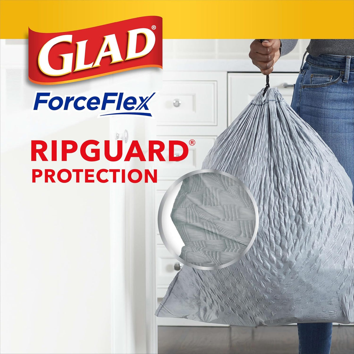 13 Gal Drawstring Kitchen Garbage Bags, 110 Ct P663