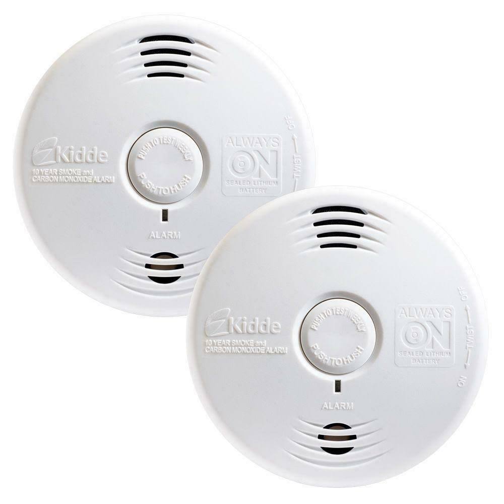 10 Year Sealed Battery Combination Smoke and Carbon Monoxide Detector (2-Pack) D1740