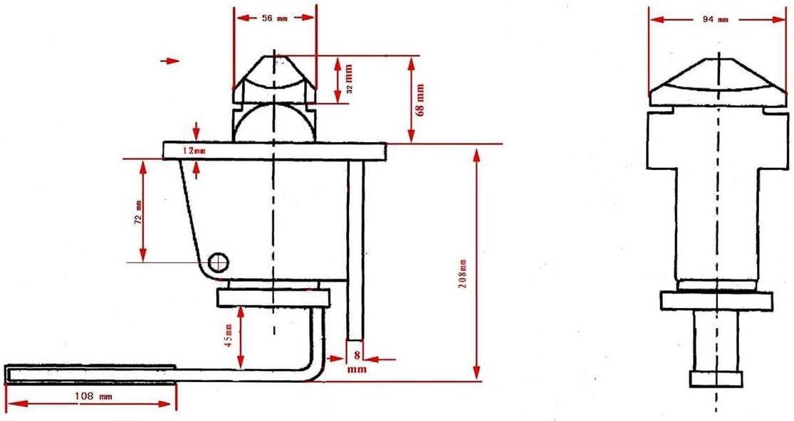 2 Pack Manual Twist Lock Weld Type P831