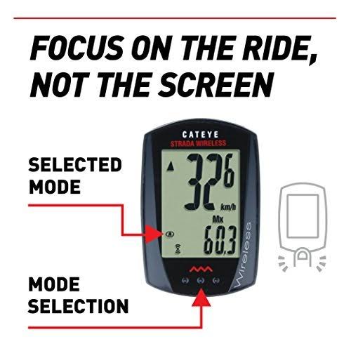 Black Wireless Cycling Computer H6637