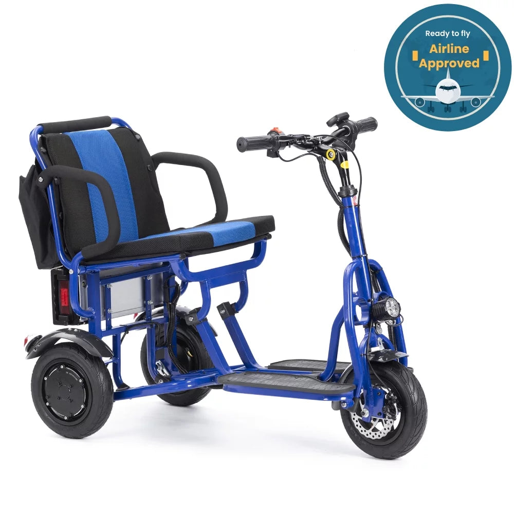 Blue Folding Mobility Scooters T58383
