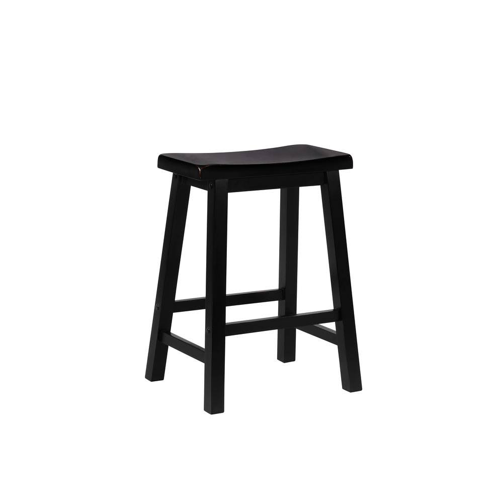 Antique Black Counter Stool J9859