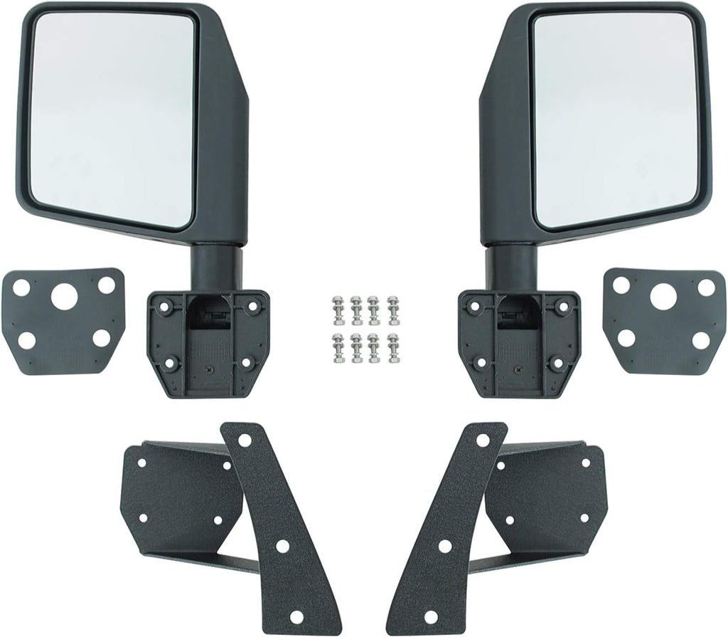 Side View Mirrors with A Pillar Post Relocation Brackets Pair Kit O145184