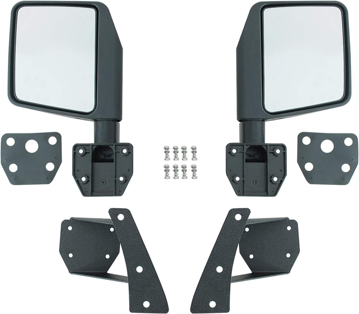 Side View Mirrors with A Pillar Post Relocation Brackets Pair Kit O145184