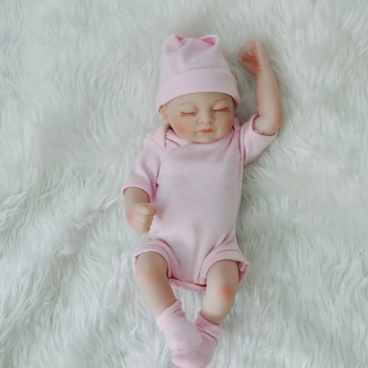 10inch Full Body Silicone Reborn Baby Doll with Clothes & Accessories O355