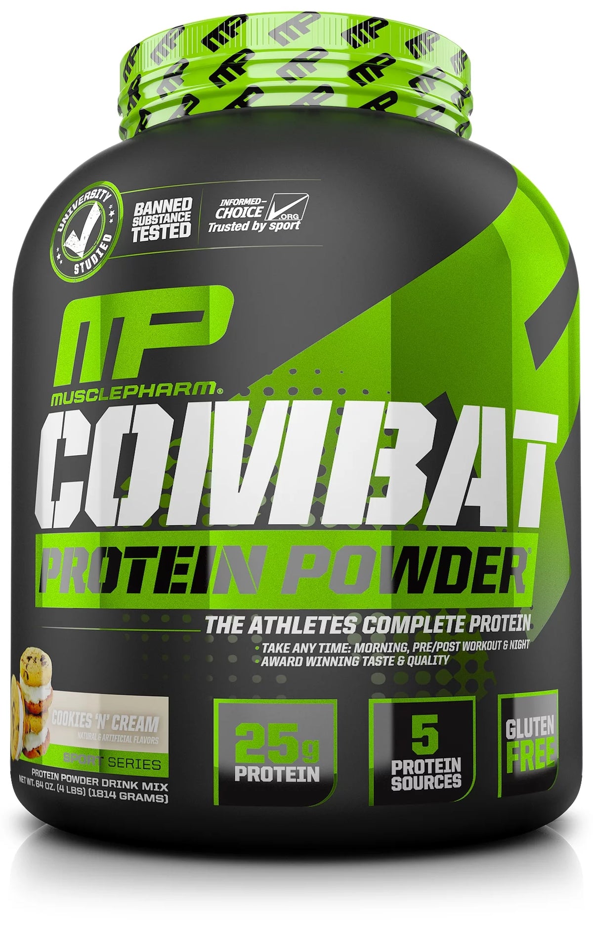 Cookies & Cream Protein Powder, 25g Protein, 4 Lb W822668