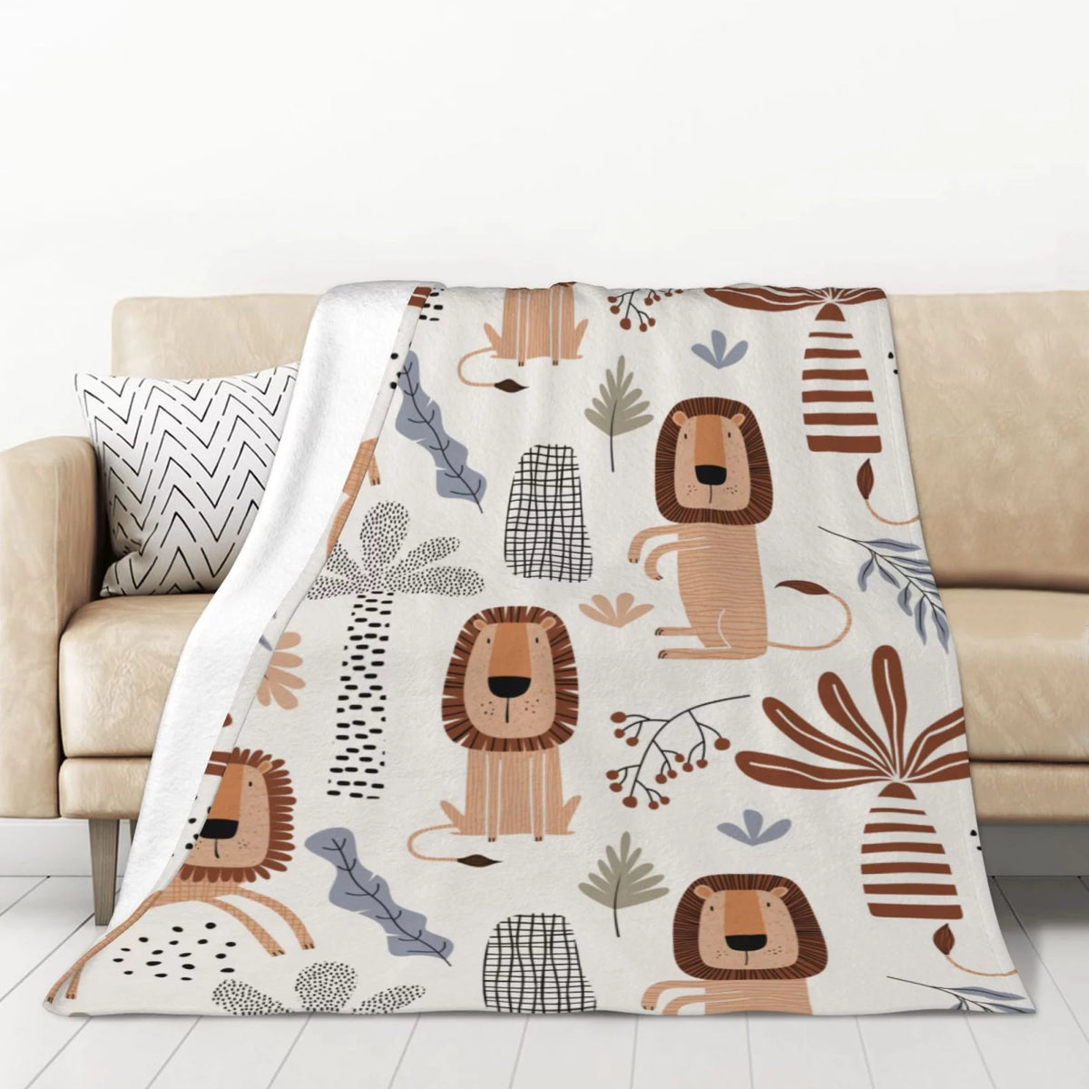 Flannel Throw Blanket 50 x 70 inches J12873