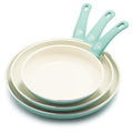 8" 10" 12" Soft Pink Ceramic Nonstick Frying Pan Skillet Set Z955842