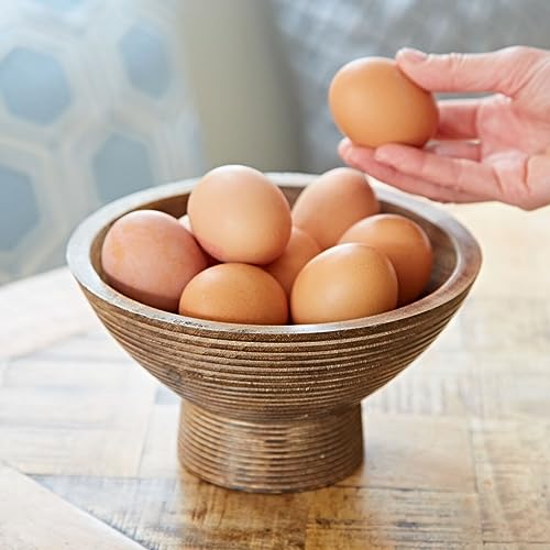Wooden Mango Wood Serving Bowl D385755