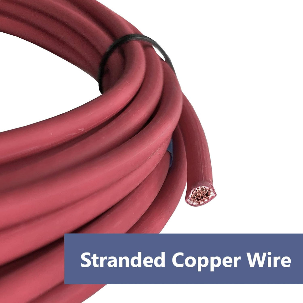 12ga - 100ft Red Stranded Copper Wire Spool, Pack of 2 I36416