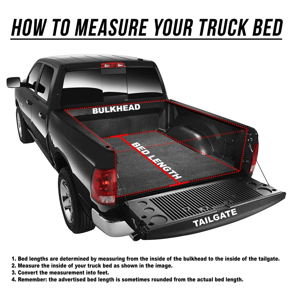Tri-Fold Soft Top Tonneau Cover for Ford F250 F350 Super Duty 6.5' Bed A30446