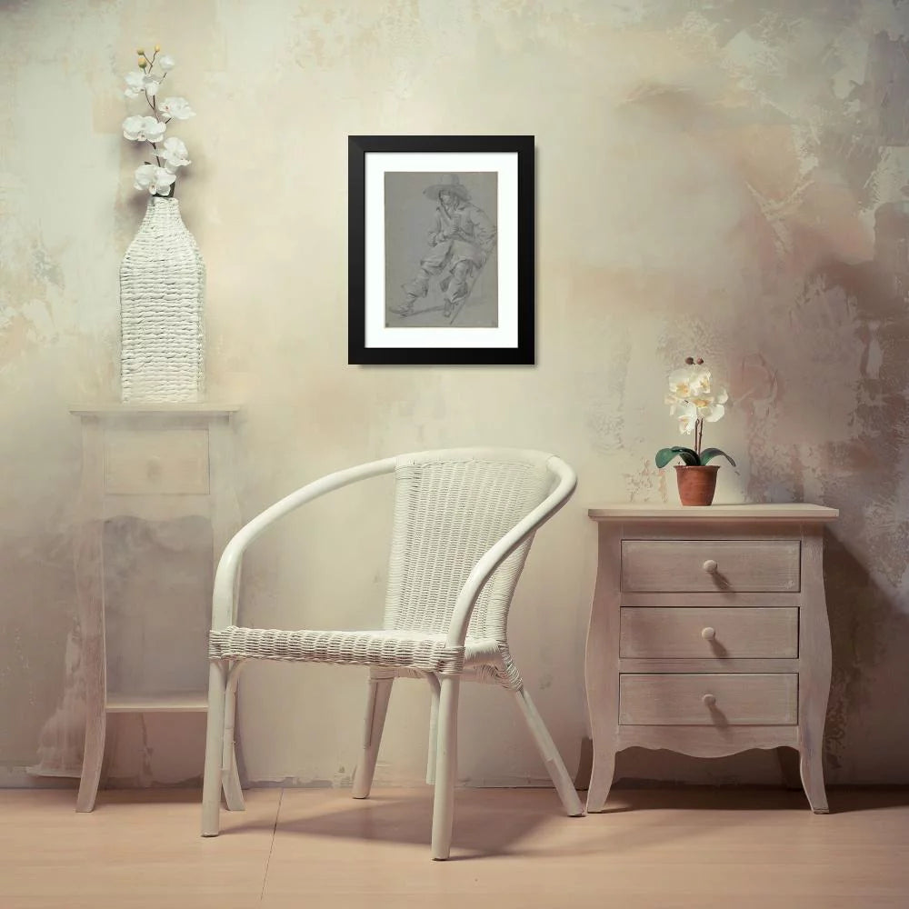 Black Modern Framed Art Print F3368