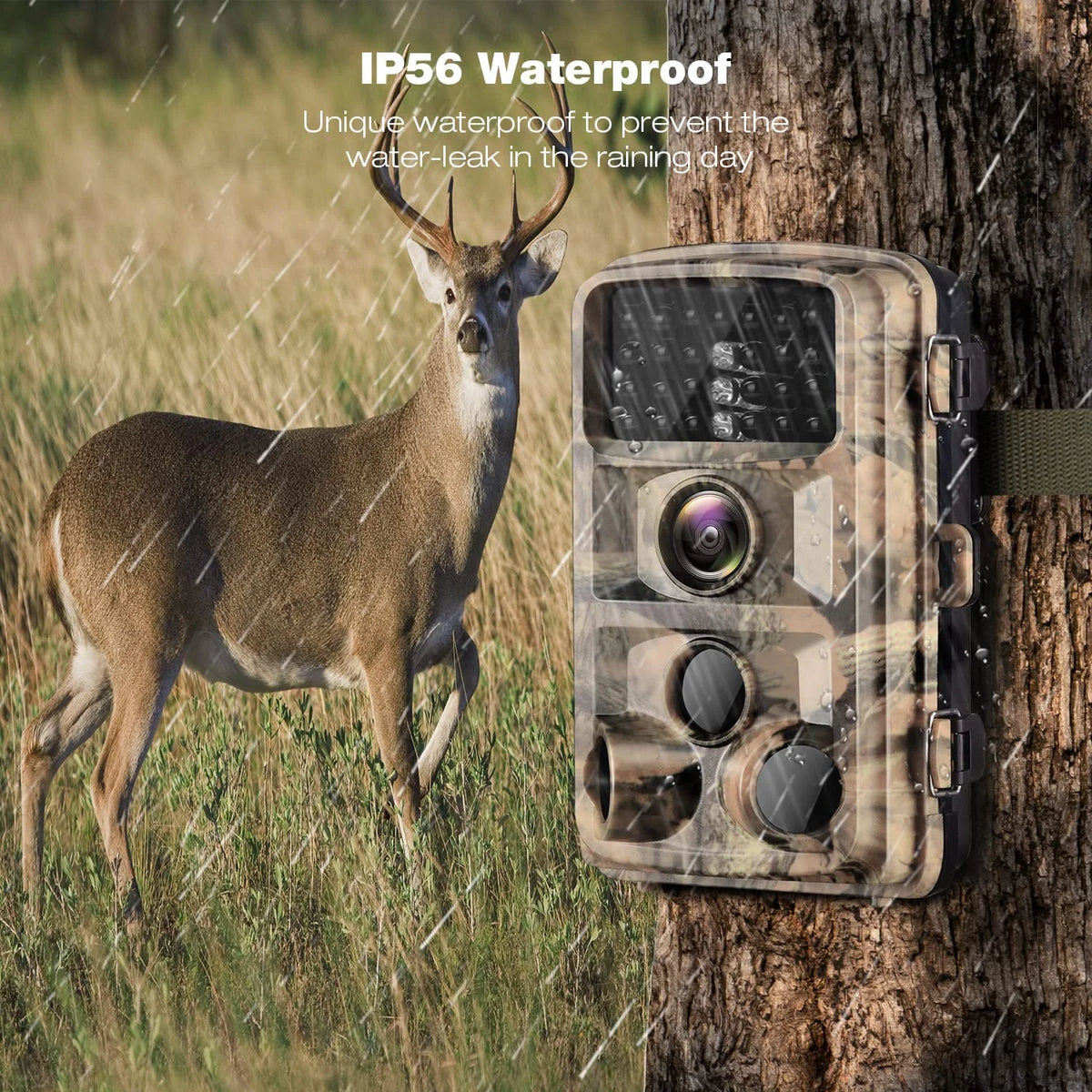 1080P Waterproof Game Camera with Night Vision and SD Card Y1027