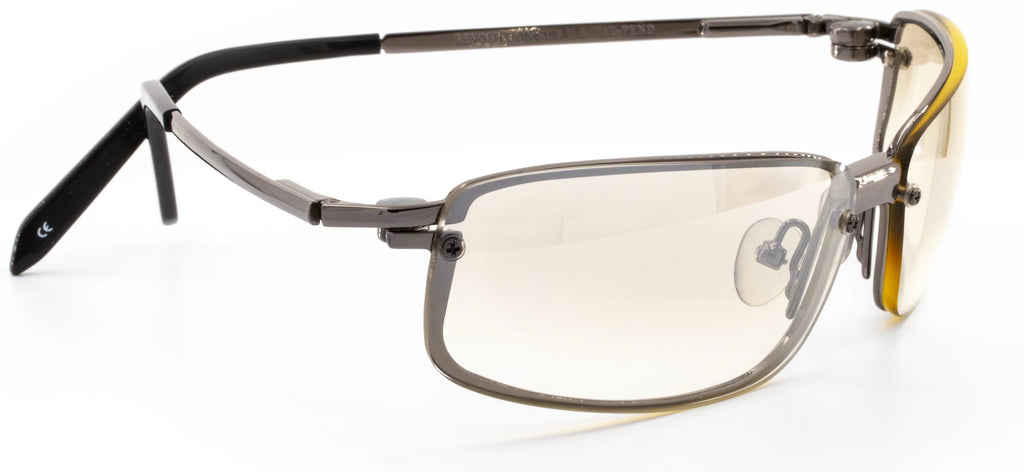 Rectangle Sunglasses with 4 Magnetic Clip-On Lenses Q2159